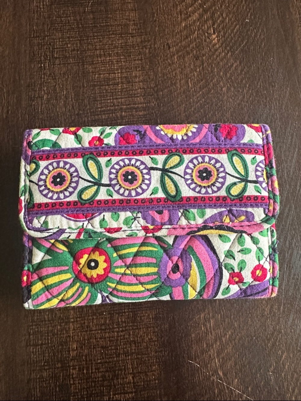 Vera Bradley “Viva la Vera” patterned wallet